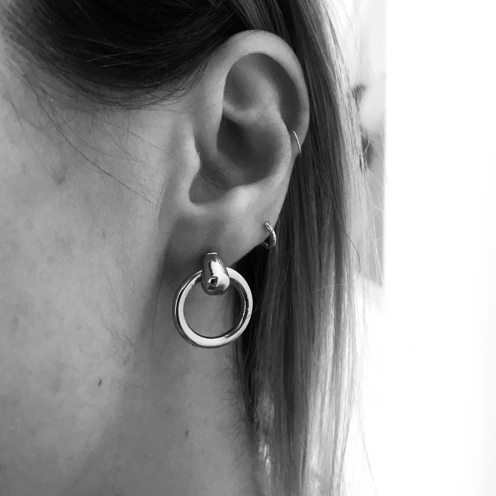 Silver earrings
